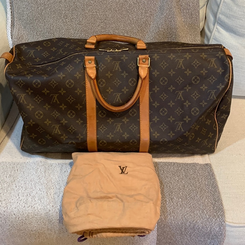 Authentic LV Keepall 55 Duffel Travel Bag